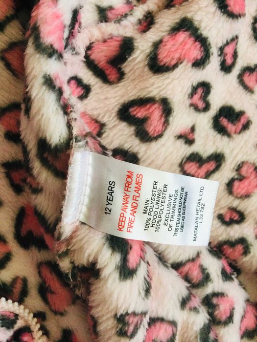 11-12 рок. 152 зріст M&Co Флісовий кігурумі Райдужний і з Сердечками