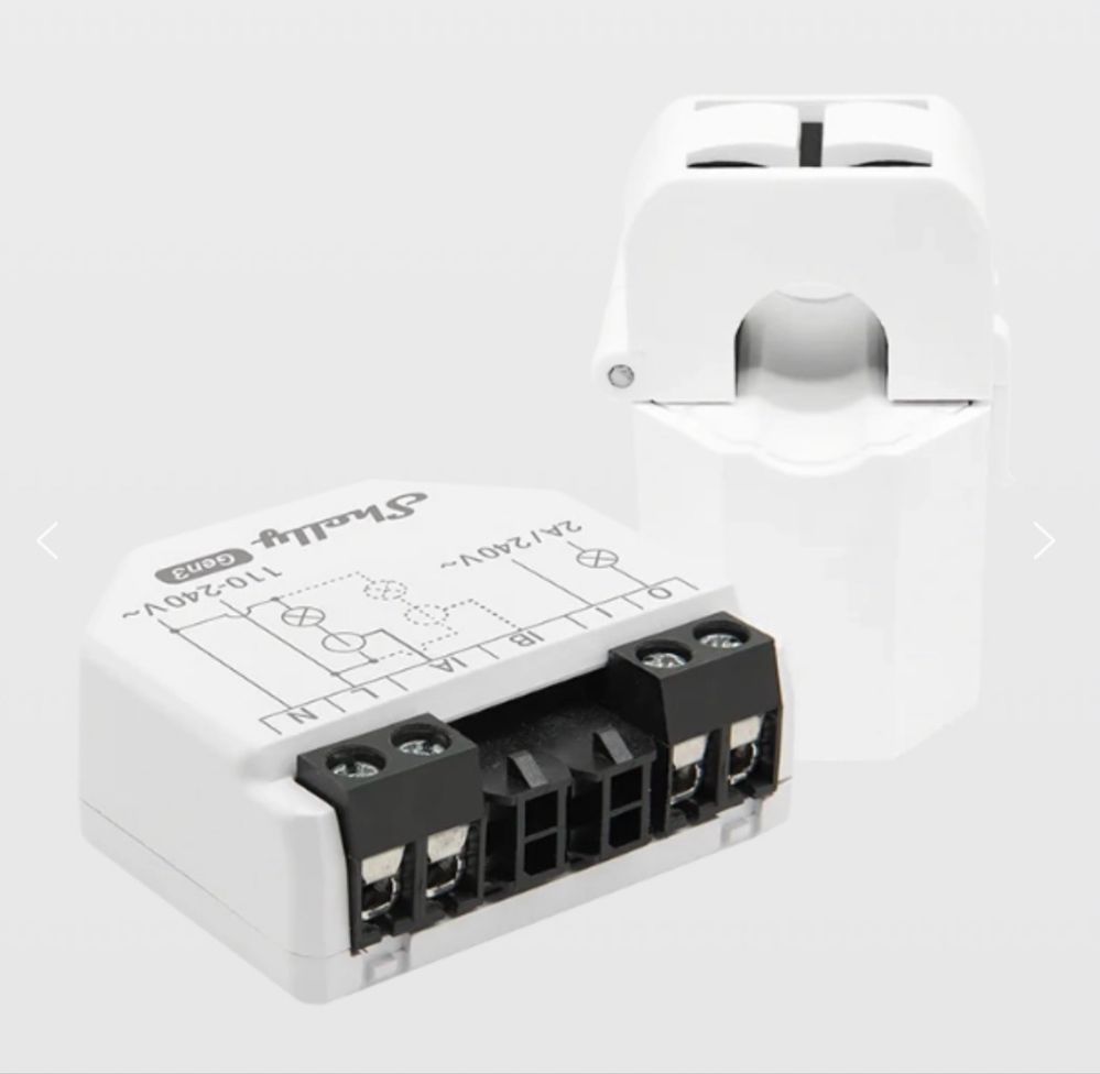 Shelly EM Gen 3 + 50A CT (novo com garantia)