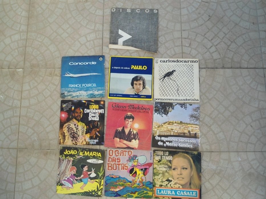 VINIL 9 discos Single´s autores diversos