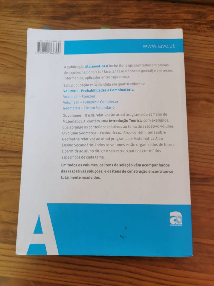 IAVE Matemática A - questões de exames nacionais - Probabilidades