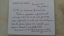 Carta de Joaquim Paço de Arcos