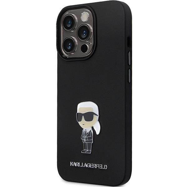 Etui na iPhone 13 Pro Max Karl Lagerfeld Silicone Ikonik Metal Pin