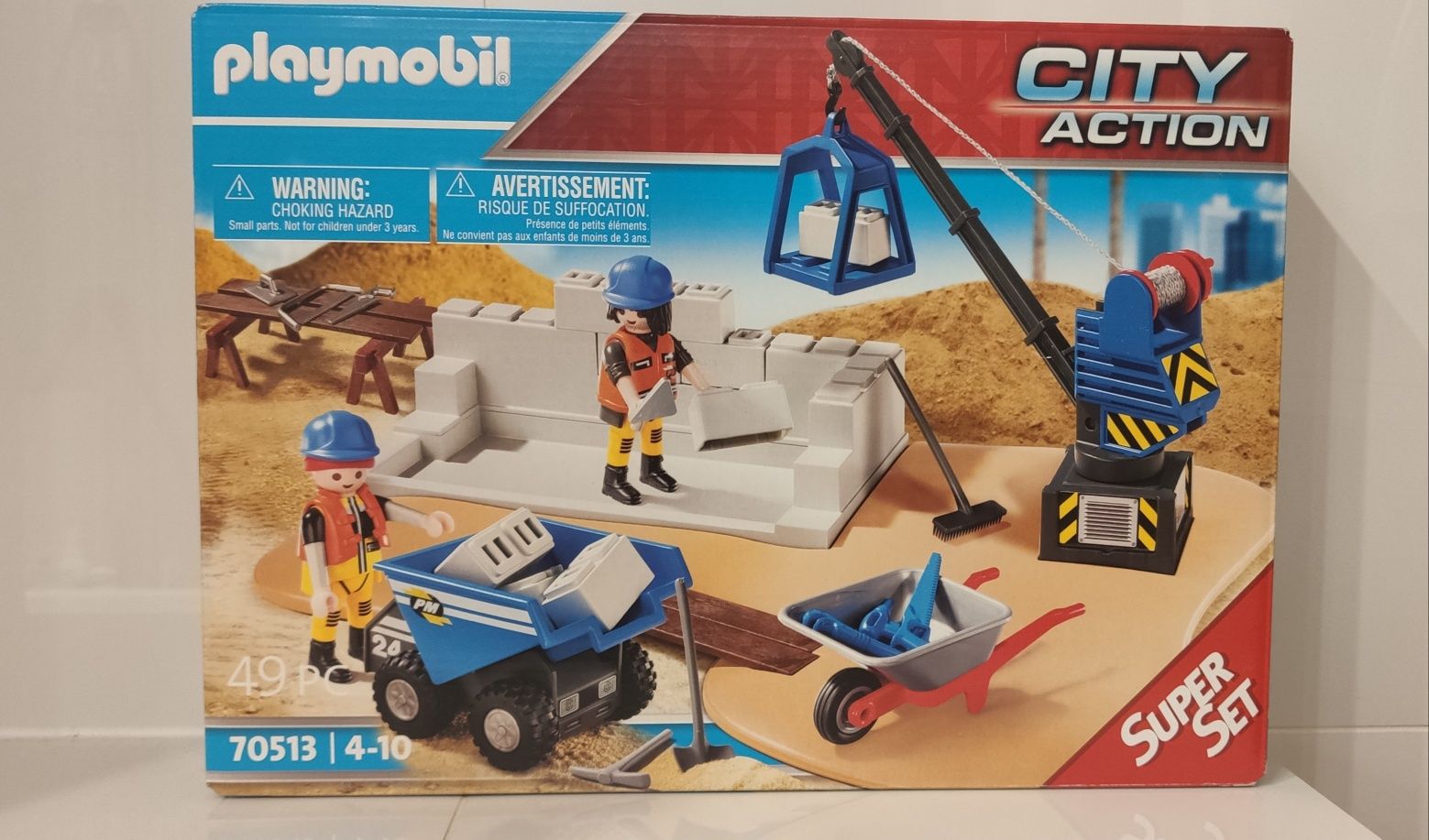 Nowy zestaw Playmobil City Action 70513 Plac budowy