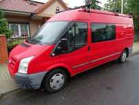 Ford TRANSIT 2,2 TDI- 115 KM ,MAXI ,L3 H2 ,BRYGADÓWKA , 6 OSÓB ,KLIMA-sprawna , long , BAGAŻNIK !  FABRYCZNY LAKIER , -udokumentowany przebieg , super stan !