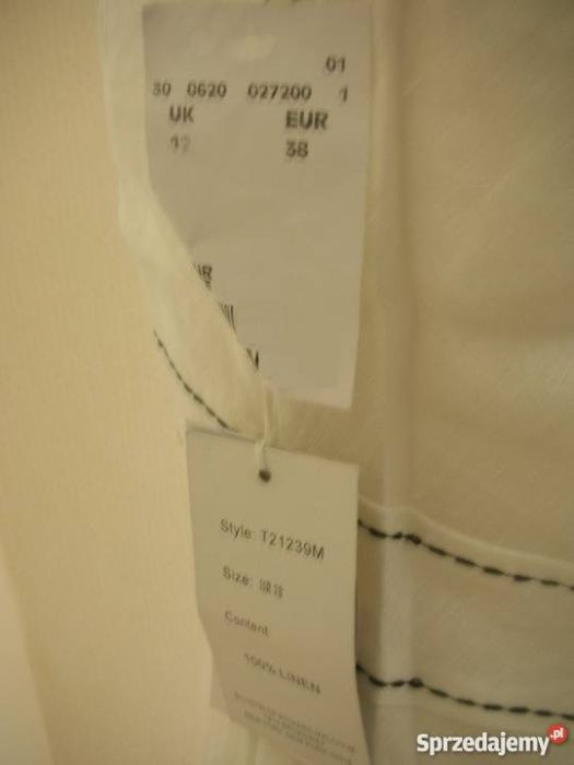 NOWA z metką TK Maxx Biała sukienka z lnu lniana