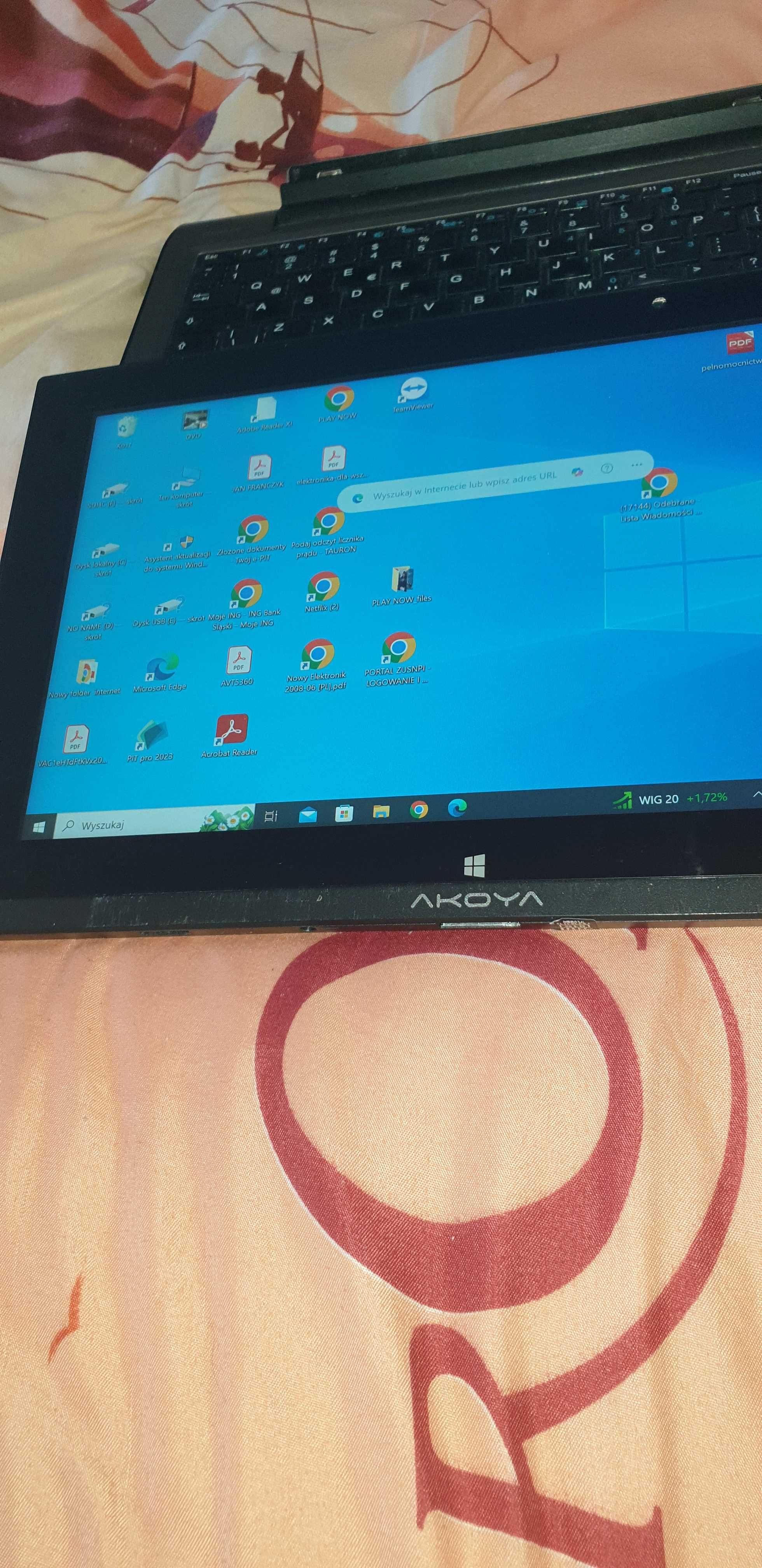 2w1 tablet/laptop dotykowy