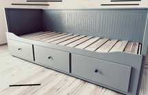 Hemnes łóżko Ikea rozkładane, 3 szuflady,