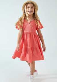 Платье девочке Cotton Turkey воланы свободного размера 8-10л