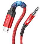 Kabel USB C na minijack 3.5mm 1m w oplocie JSAUX