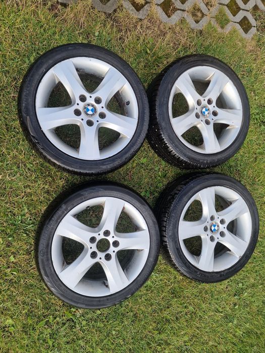 Felgi aluminiowe 17" 5x112 + opony wielosezonowe 205/50 – 6 mm bieżni