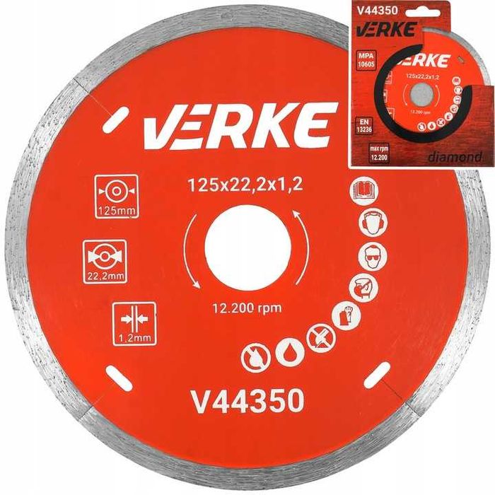 Tarcza Do Cięcia PŁYTEK GRESU GLAZURY 125MM Szlifierka