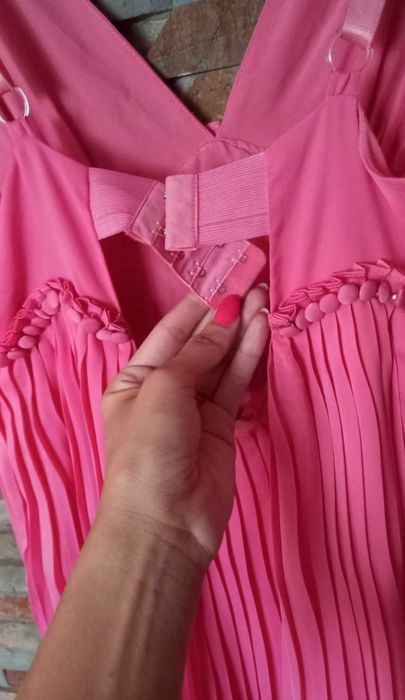 Różowa sukienka, sukienka ciążowa, r. M