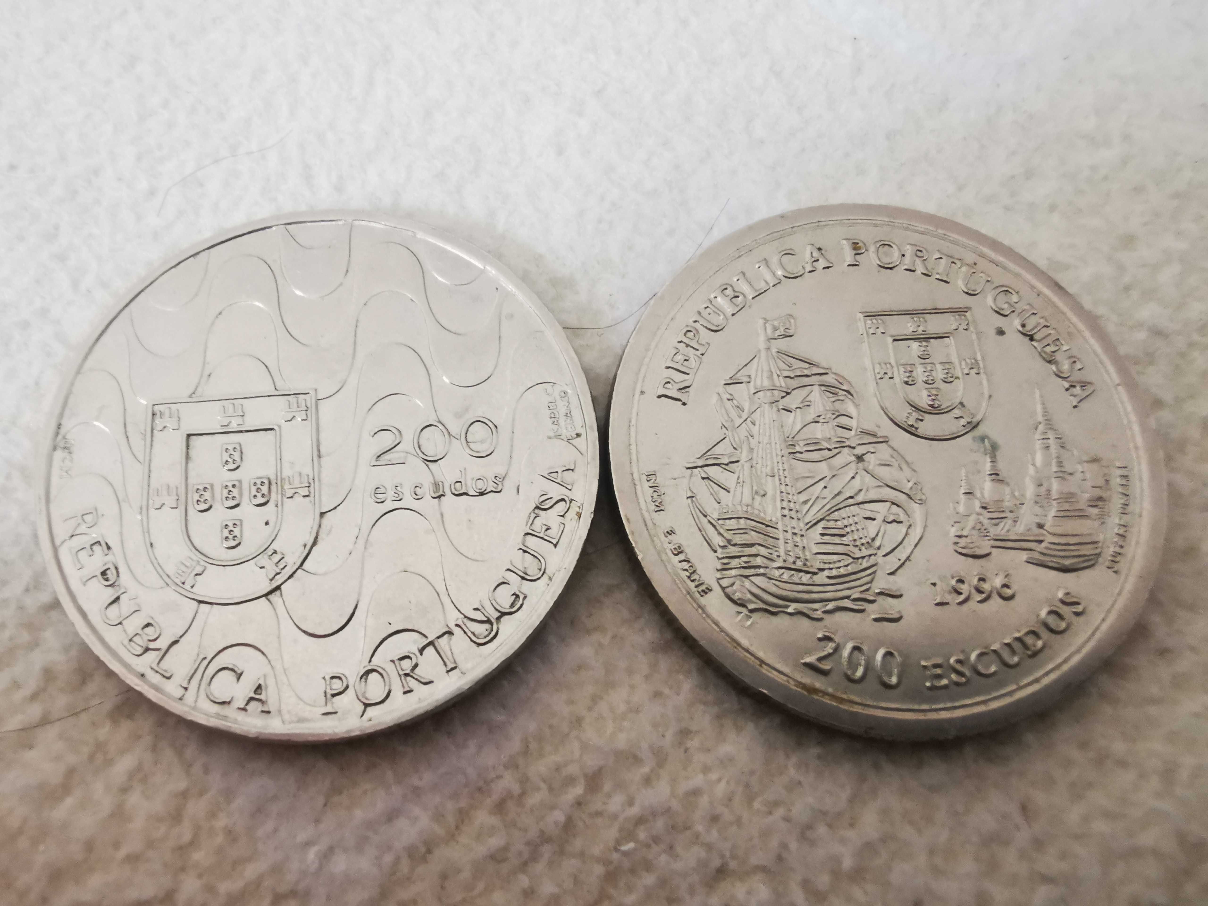 12 moedas de 200 escudos comemorativas do tempo dos descobrimentos
