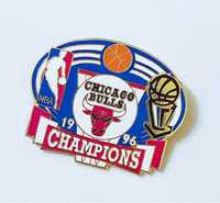 Rare Vintage Chicago Bulls Champions 1996 VIV NBA przypinka