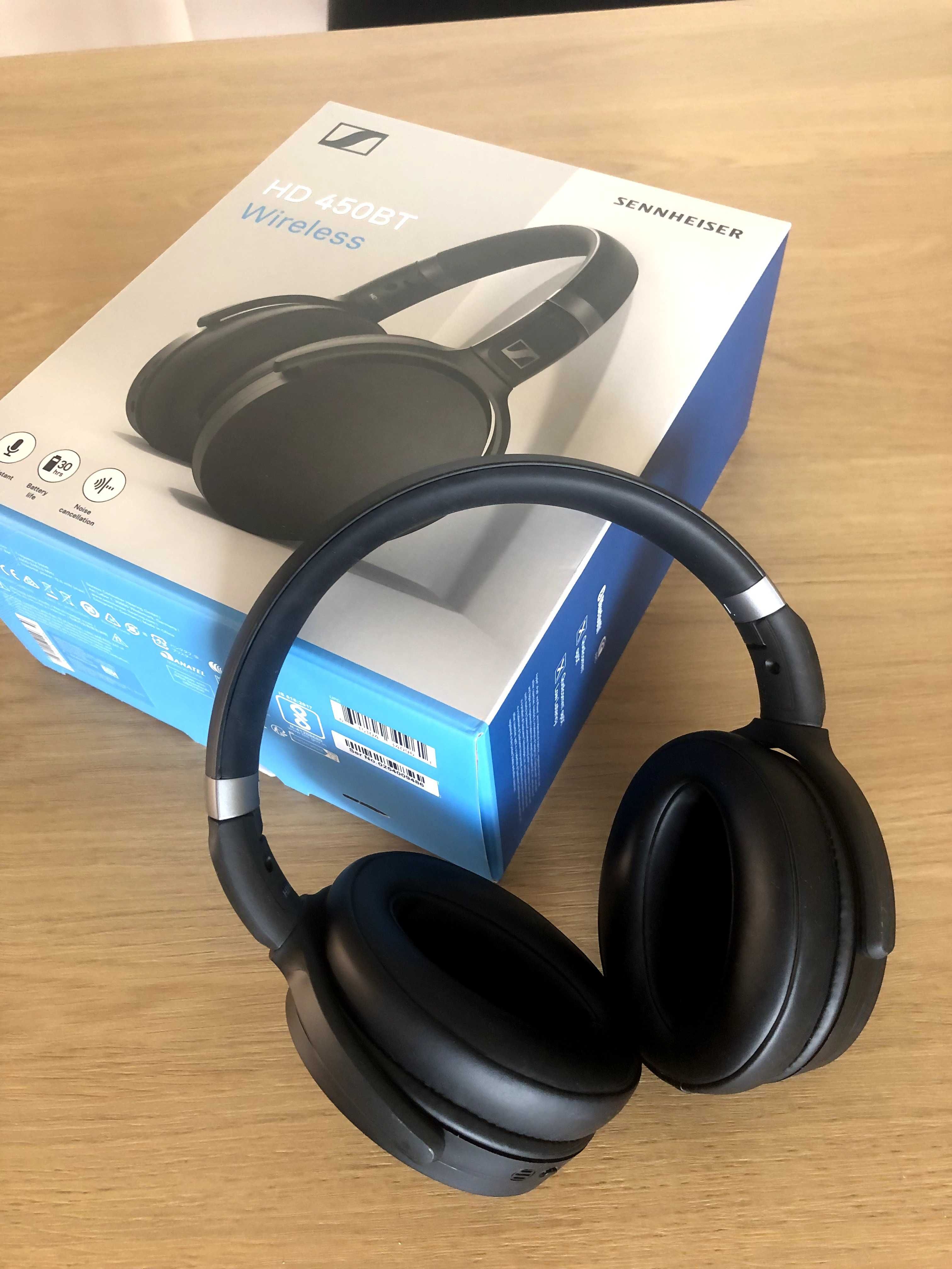 Sennheiser HD 450 BT wireless auscultadores novos bluetooth