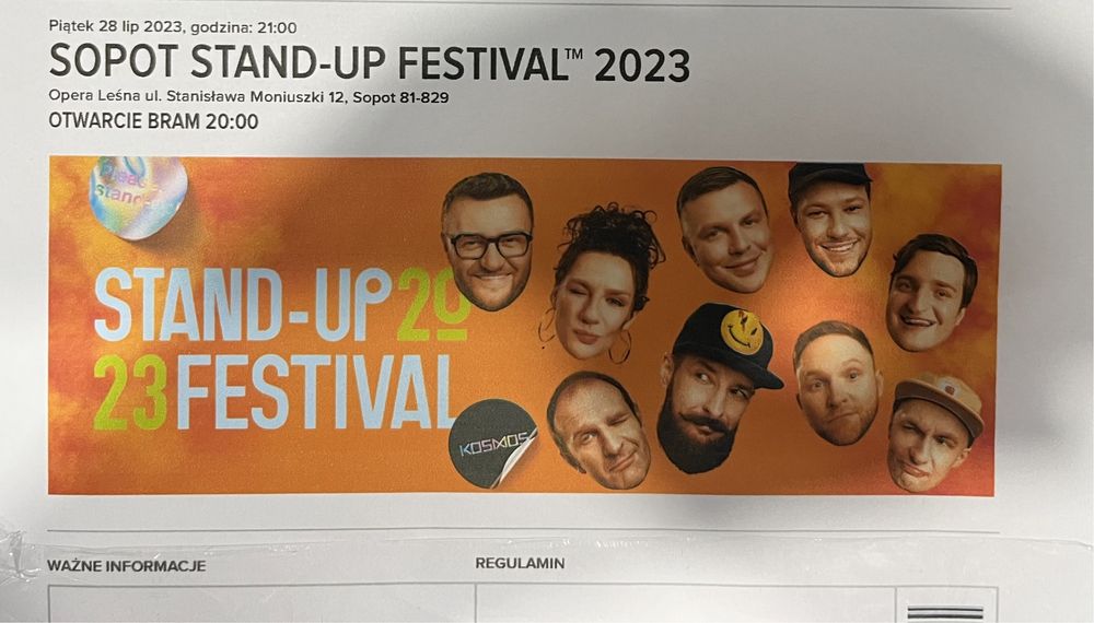 Dwa bilety na Sopot Stand-up Festival 2023