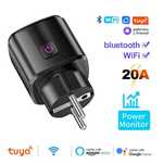Розетка для умного дома Wi-Fi 20А смарт розумна Smart Life мониторинг