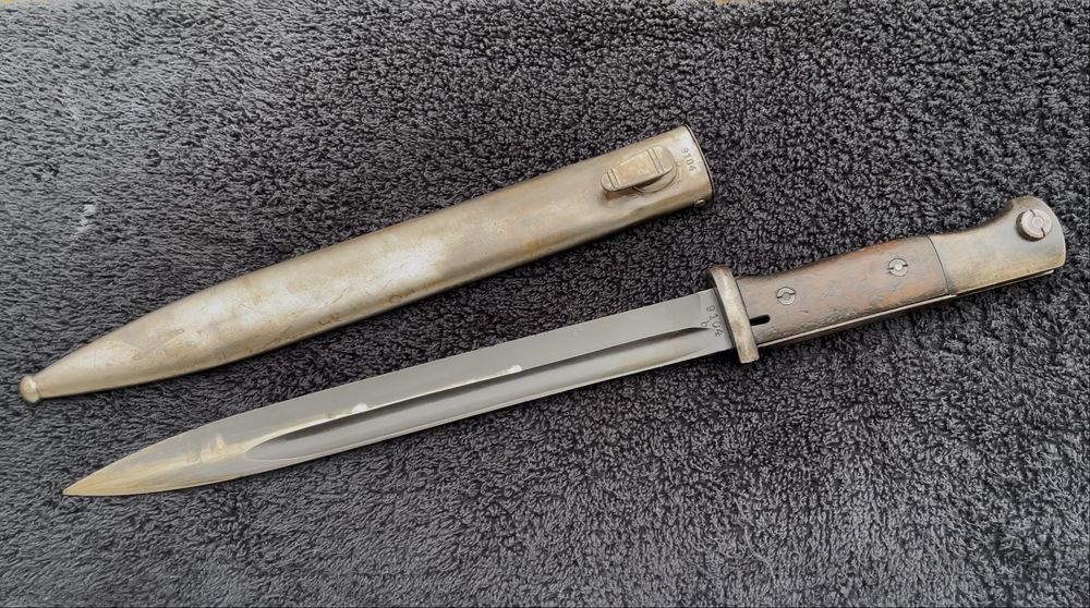 Niemiecki Bagnet Mauser Kriegsmarine zgodny autentyk!