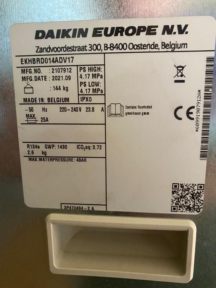Bomba de calor Daikin - NOVA
