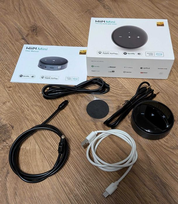 Odtwarzacz sieciowy (Streamer audio) WiiM Mini, Spotify, TIDAL