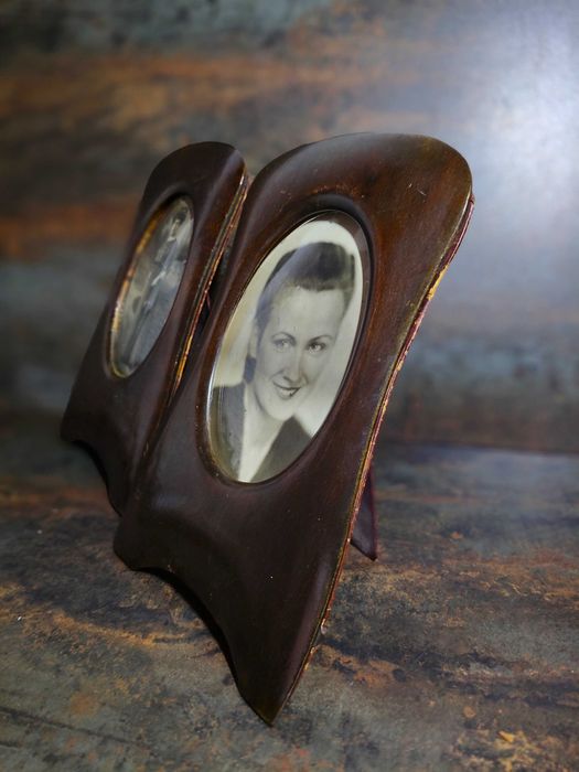 Ramki antyczne , mahoń , 2 szt. secesja 1910/1919