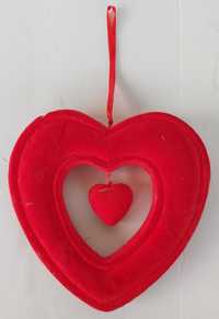 Serce ze Styropianu Podwójne Wiszące Walentynki dla Zakochanych