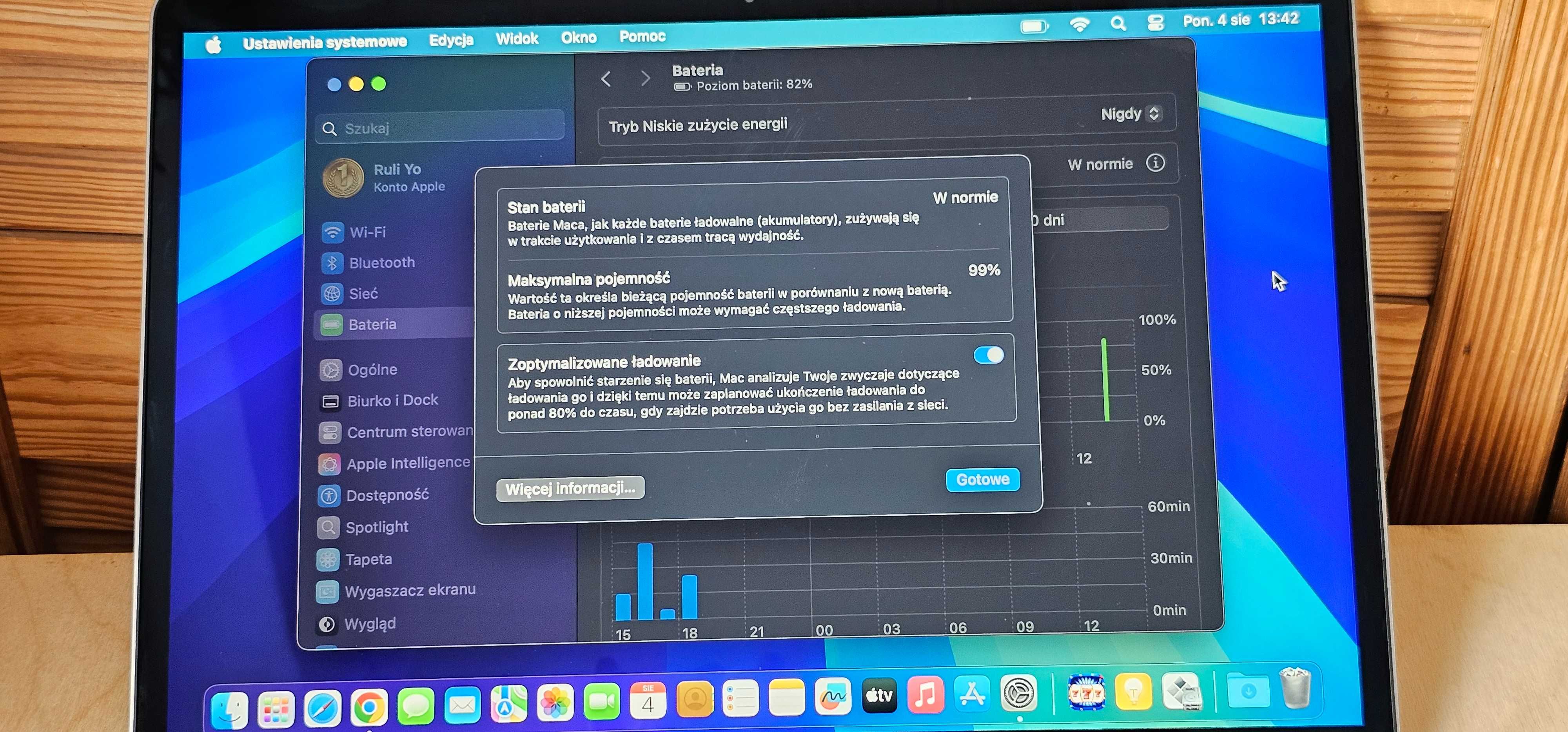 Macbook AIR A2337 M1 8C CPU 7C GPU 8/256 Space Gray 99% Bateria