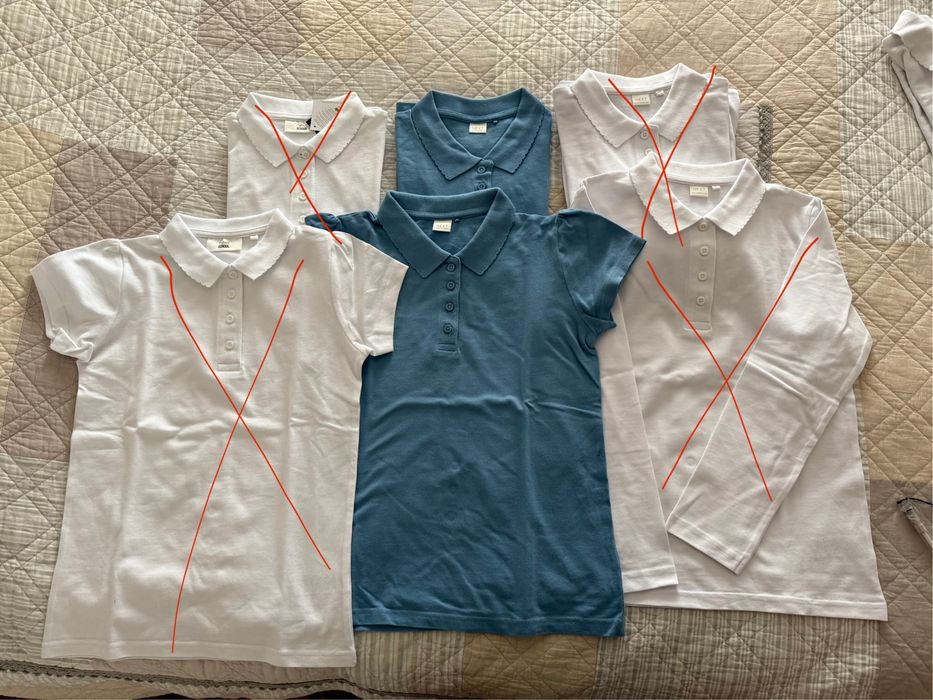 Футболки-поло на дівчинку, Next, 12р