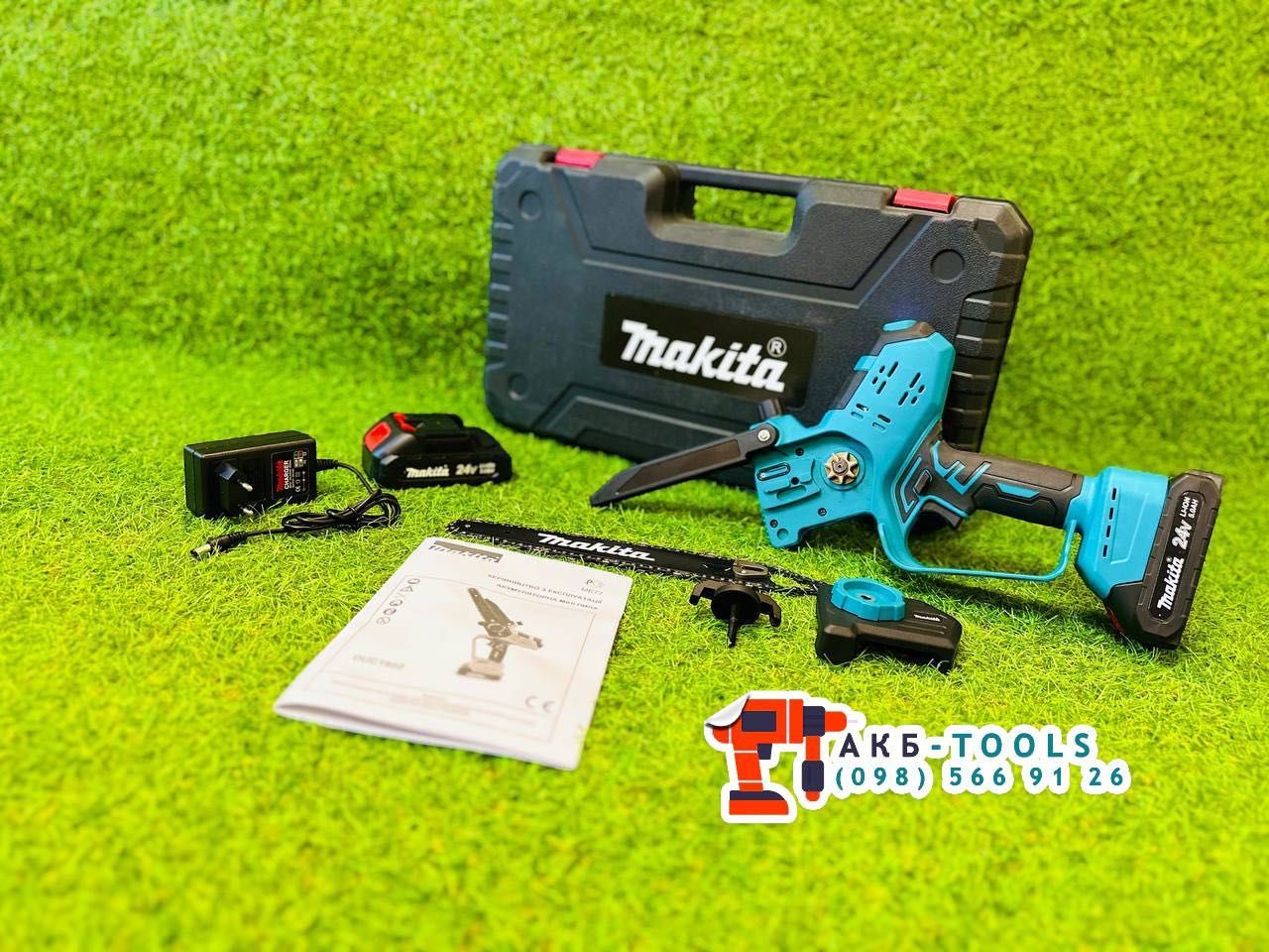 Аккумуляторная акумуляторна пила Makita DUC190Z Гілкоріз 20см 24V 5Ah