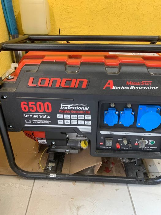 Экономний Бензиновый генератор Loncin 6500 5.5 Квт