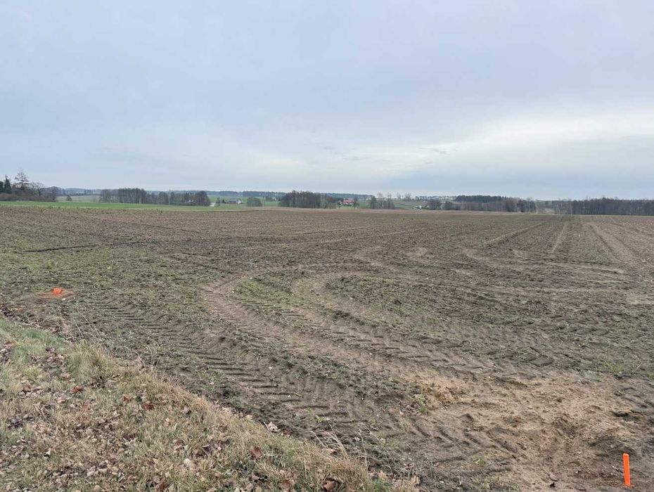 Działki budowlane przy drodze powiatowej
