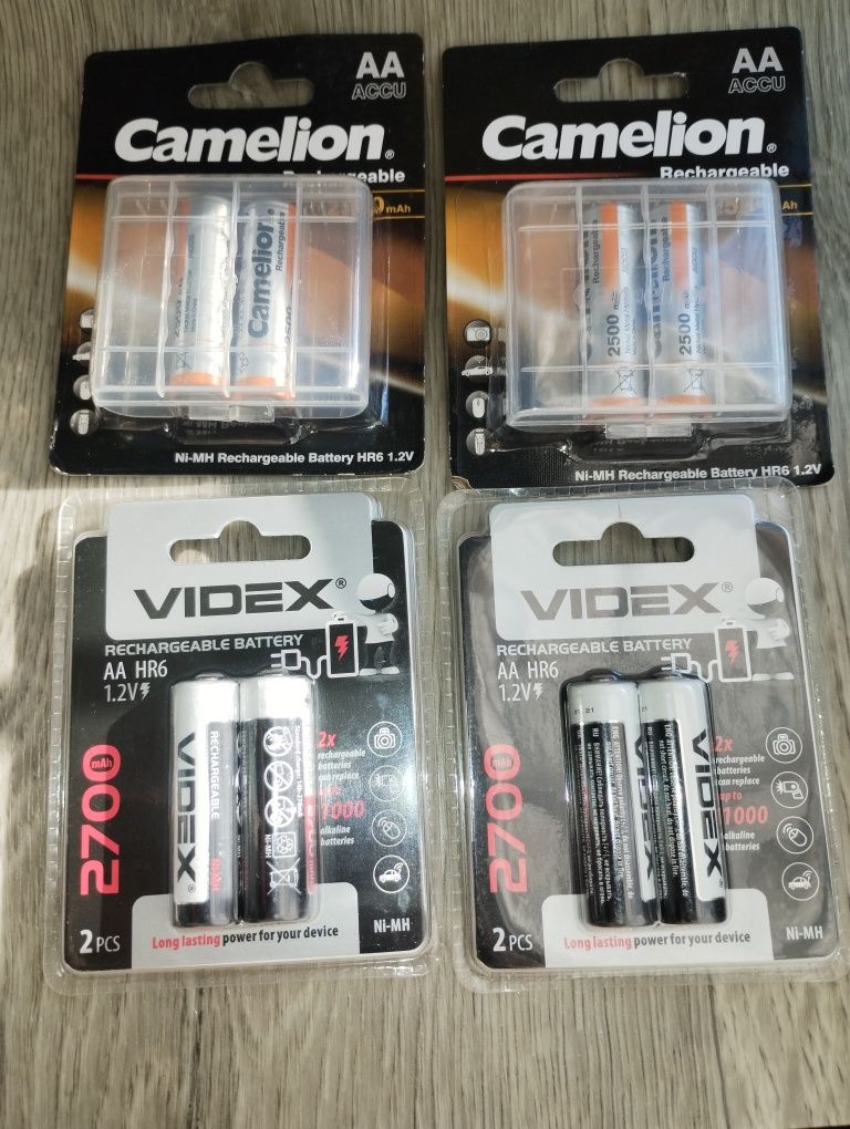 Аккумуляторы Videx HR6/AA Camelion AA 2500 R6 комплект 2шт.