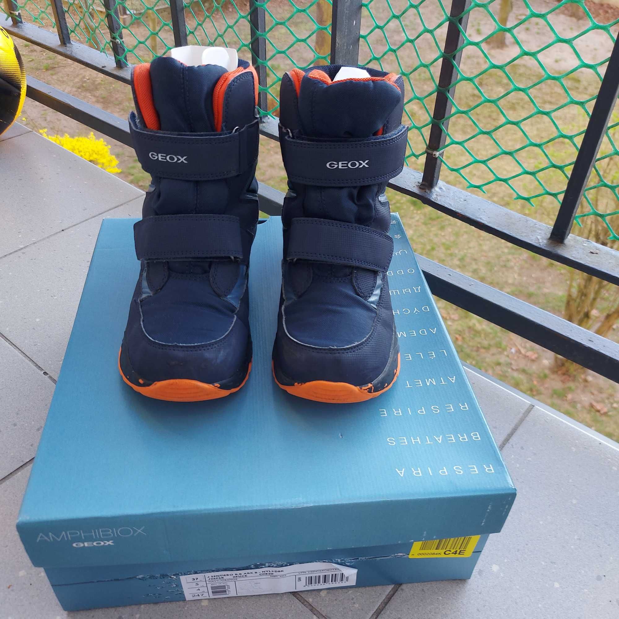 buty zimowe kozaki śniegowce Geox r. 37 dł. wkł. 24,7 cm gwarancja db