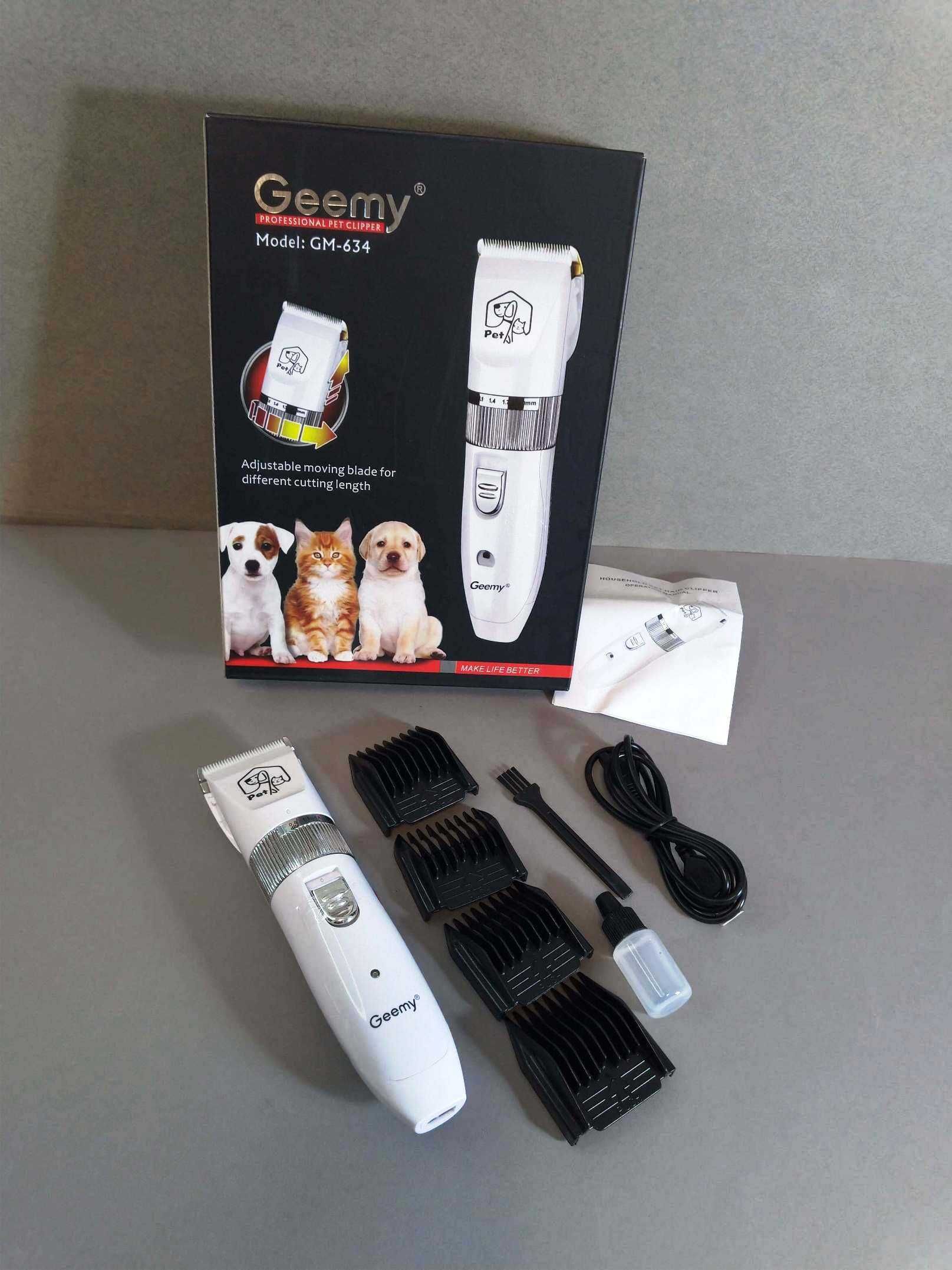 Купити машинку для стрижки собак акумуляторну Gemei GM-634 USB нова