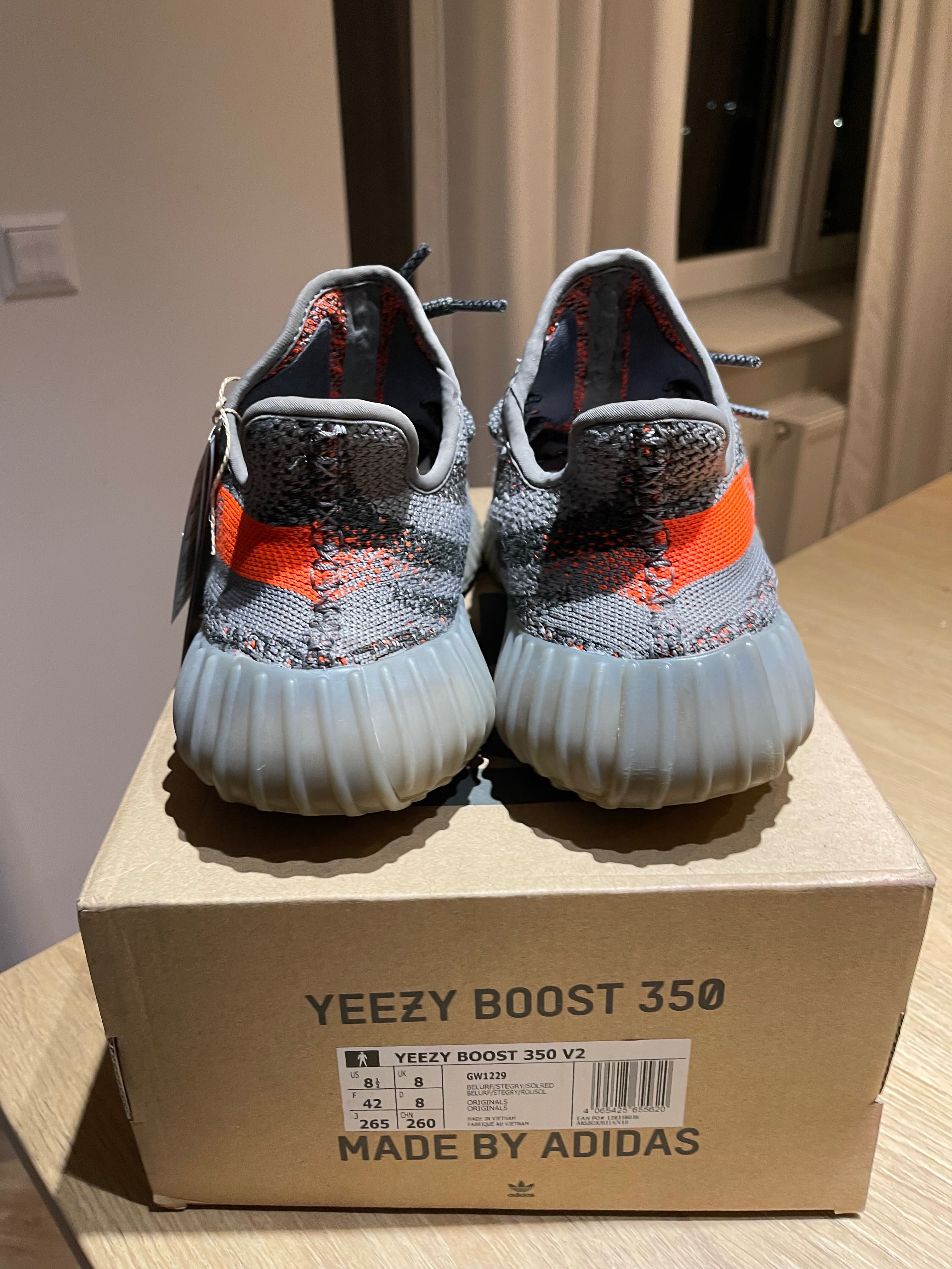 adidas Yeezy boost 350 v2 beluga reflective 42 black white carbon s