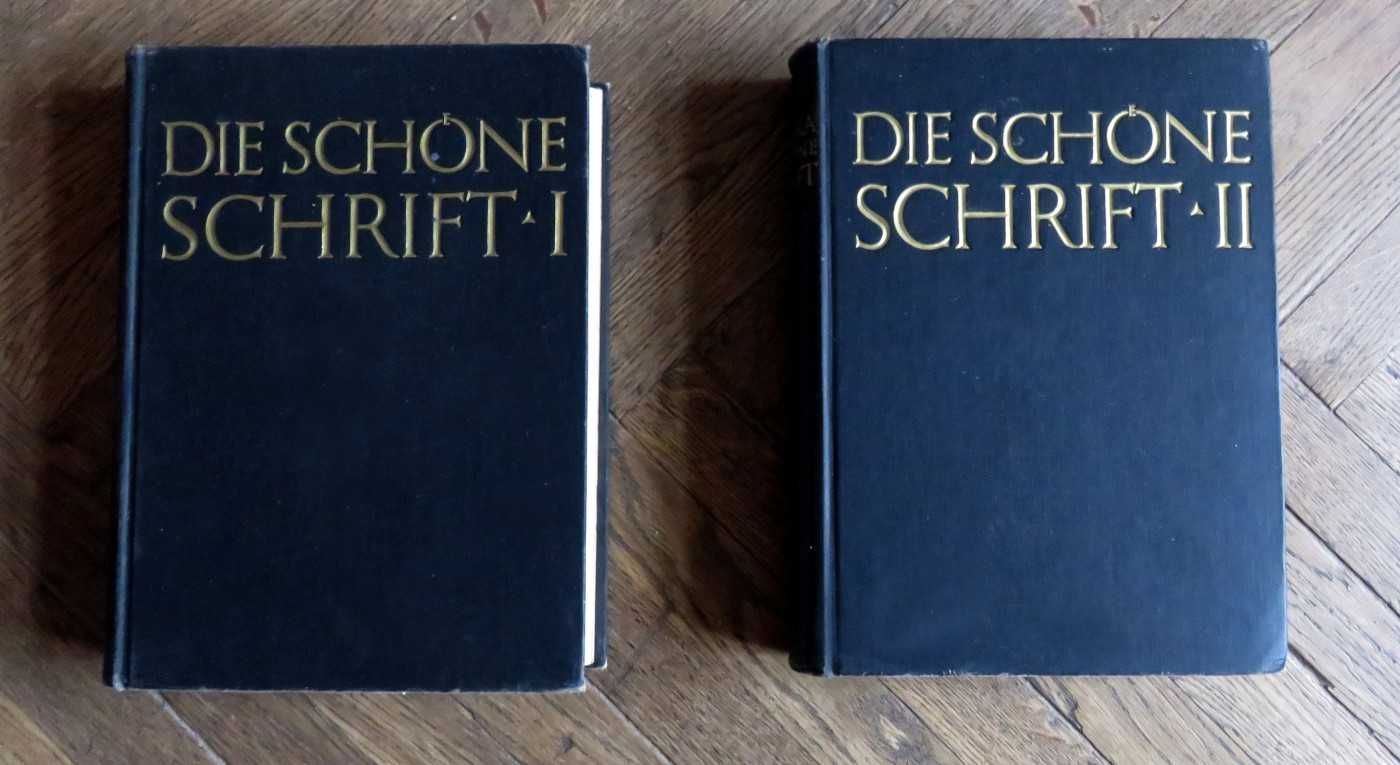 Уникальная история шрифтовой графики, 2 книги: Die schöne Schrift I-II