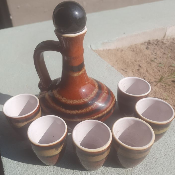 Графинчик и стопочки, керамика