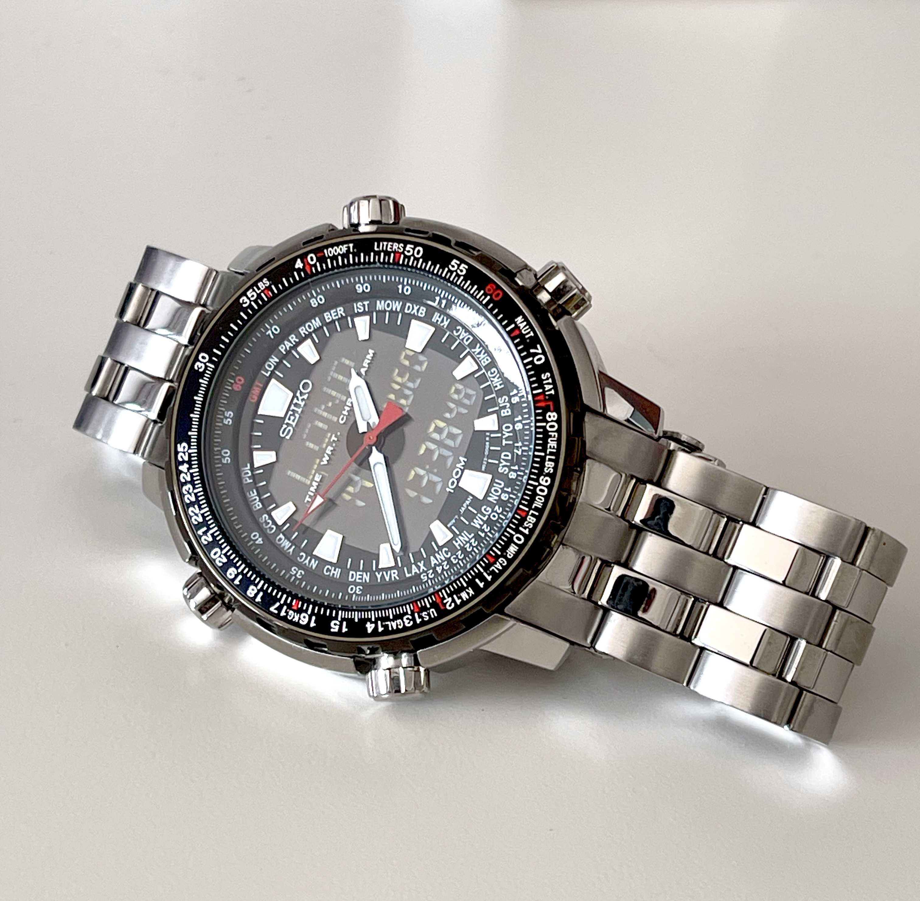 Relógio Seiko Flightmaster Pilot Chronograph