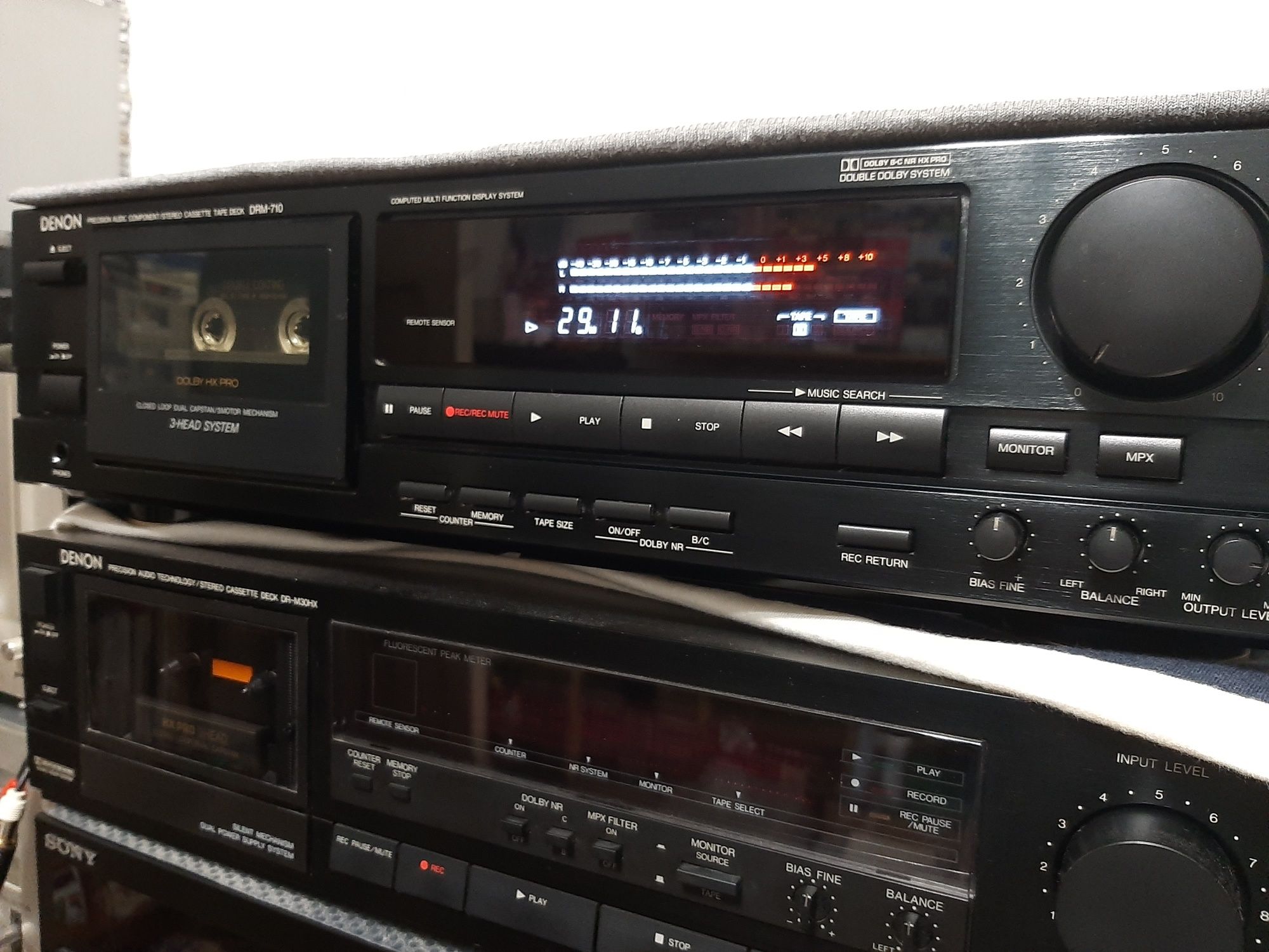 TECHNICS DENON JVC DECK CASSETES receiver