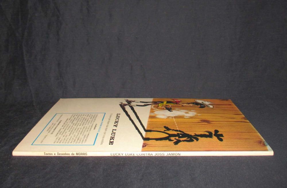 Livro BD Lucky Luke contra Joss Jamon Meribérica Liber