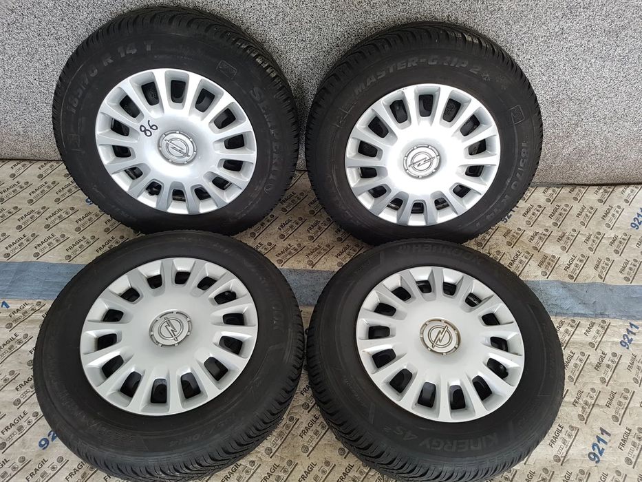 KOŁA  ZIMOWE OPEL CORSA D E  ADAM 4X100 185/70R14 5,5JX14 CZUJNIKI TPMS