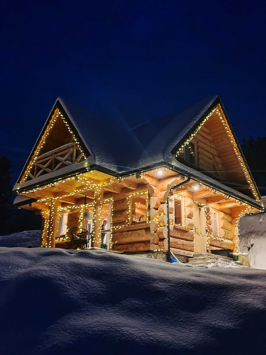 Domek z kominkiem w górach Gorce widok na Tatry, jacuzzi/balia, ferie