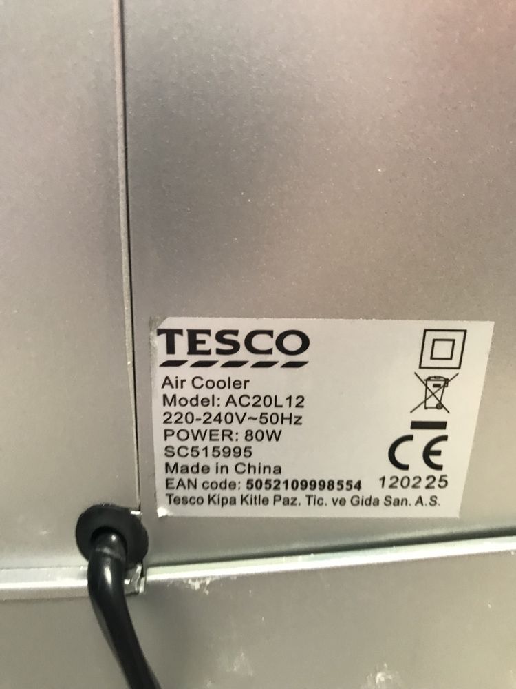 klimatyzator,klima wodny,air cooler,wiatrak Tesco