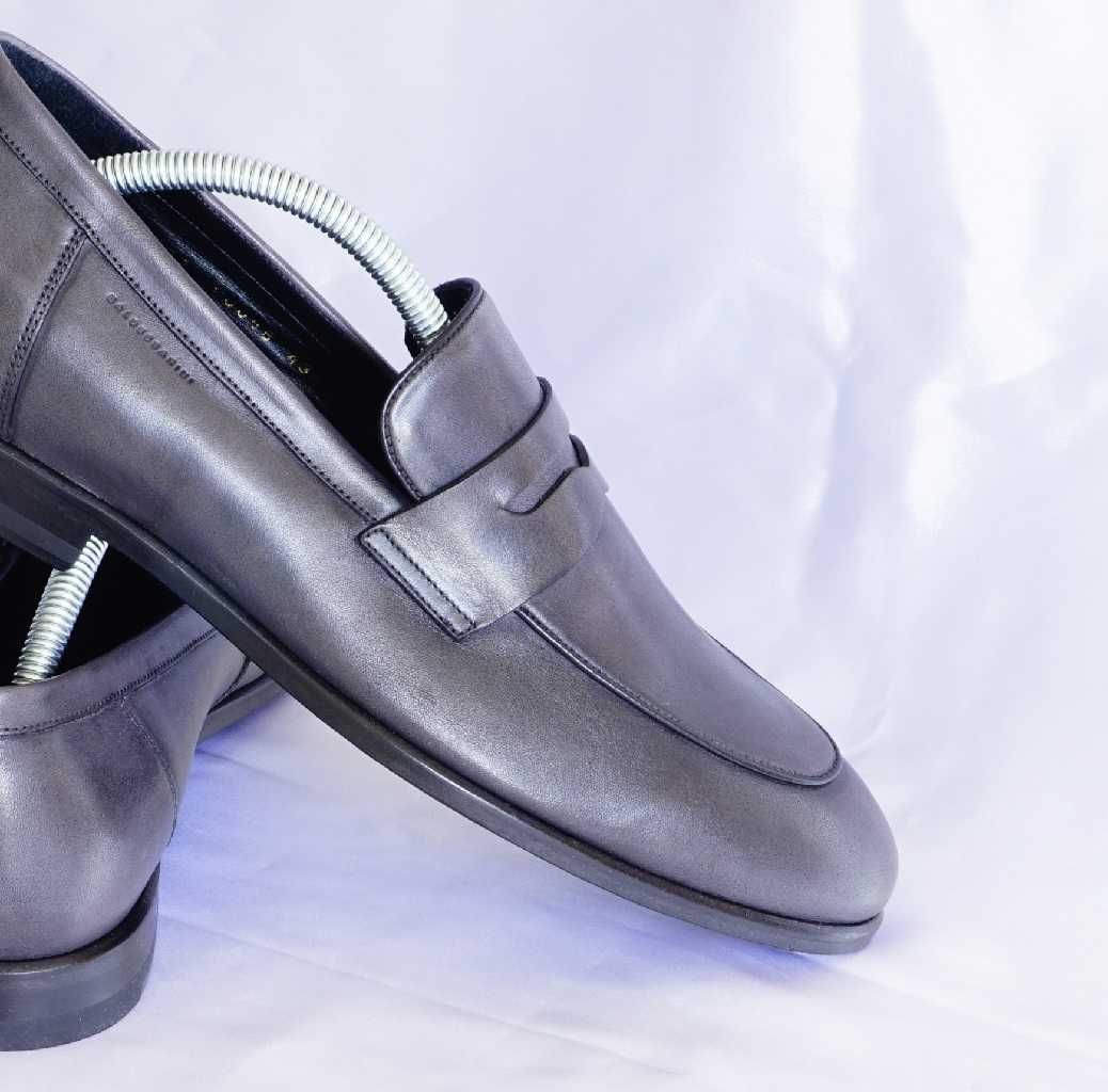 Baldessarini 43  szare męskie buty loafersy mokasyny tod's baldinini