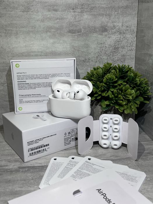 Розпродажа ‼️AirPods Pro 3 (ANC) + чохол в подарунок