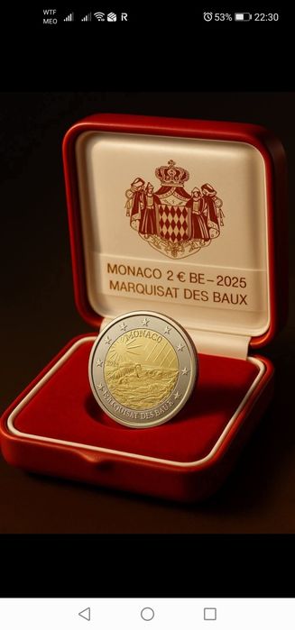 Moeda proof Mónaco 2025 - Marquisat des Baux
