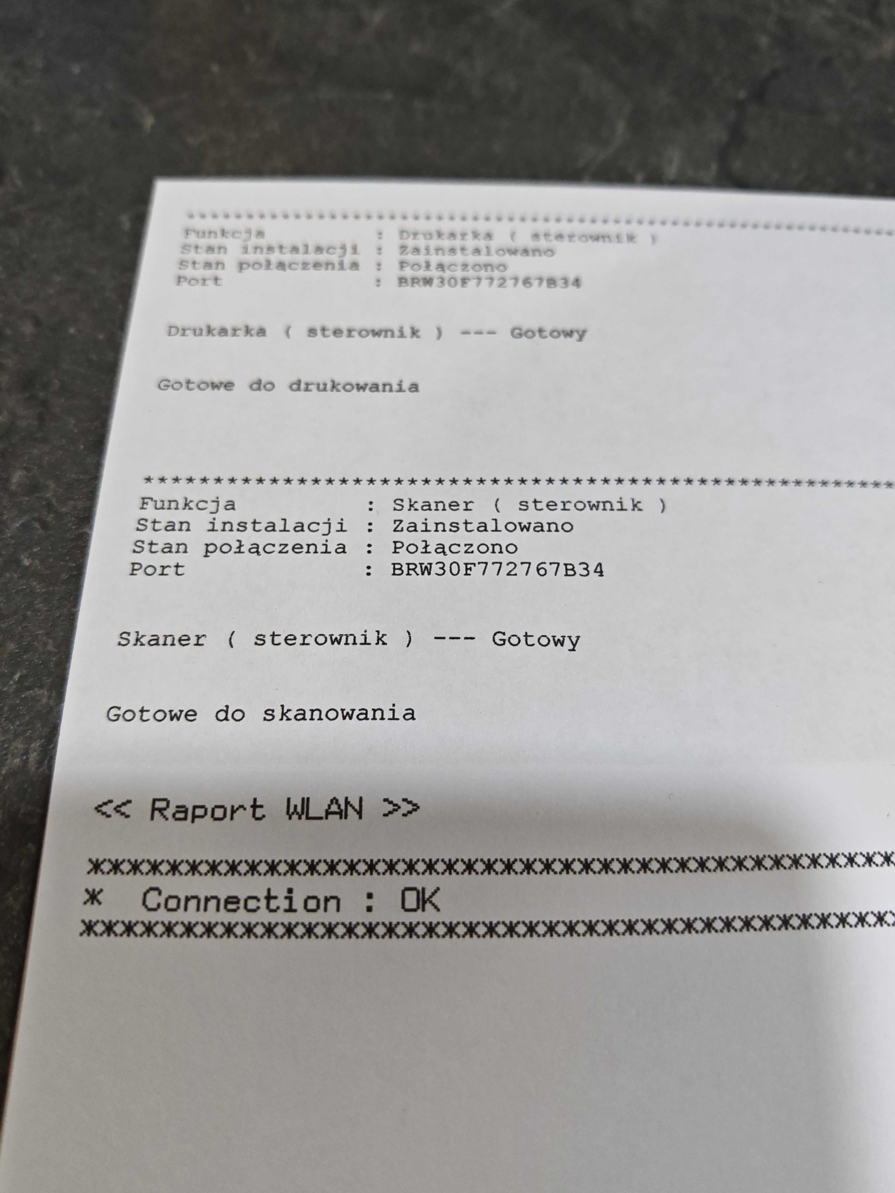 Drukarka skaner ksero WiFi Brother DCP-J105 mało używana oryginał tusz