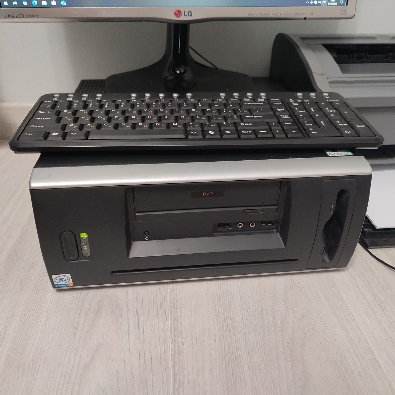 Комплект Комп'ютер Монітор LG22MP56 Принтер Canon Lbp2900 new картридж