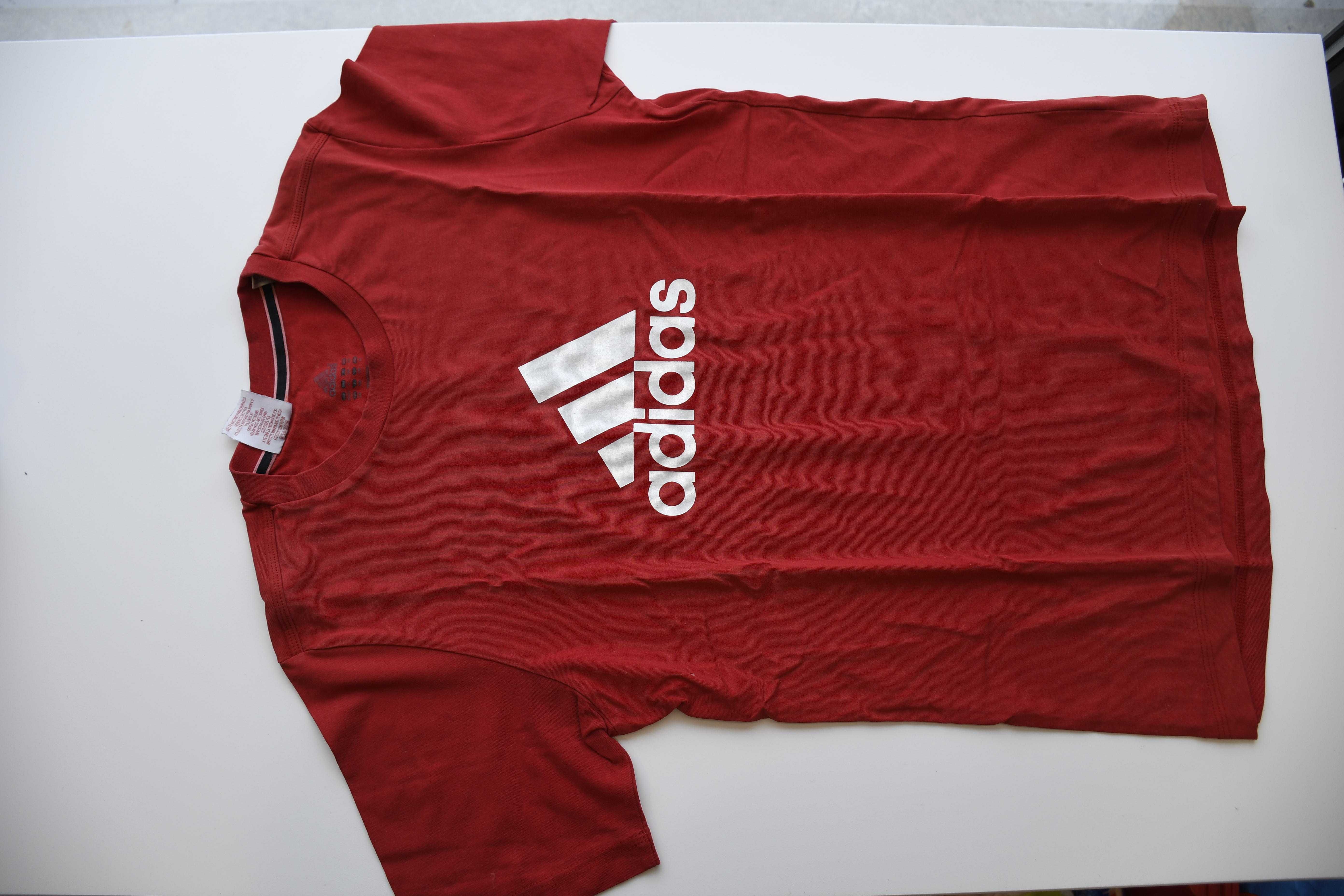 T-Shirt Adidas vermelha para jovem