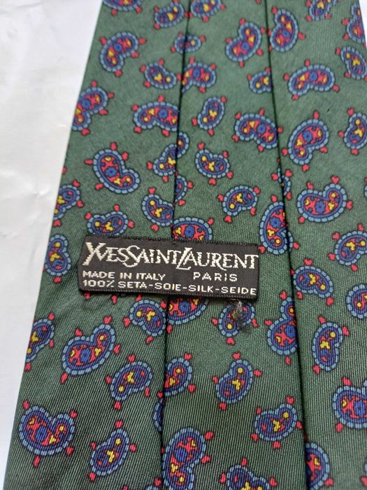 Yves Saint Laurent jedwabny krawat
